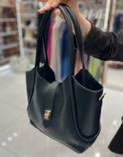 büyük kol çantası siyah