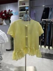 gül düğme ithal üst sarı