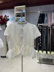 gül düğme ithal üst ekru