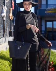 tek renk pareo siyah