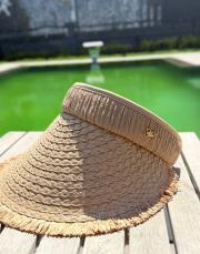 hasır toka şapka kahve 2