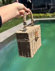 kutu hasır çanta bej 2