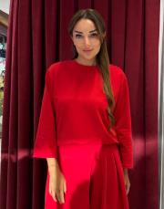 basic pantolonlu 2 li takım kırmızı 2