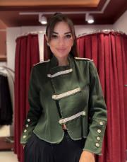 gabardin ceket haki