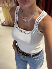 taşlı atlet bej 2