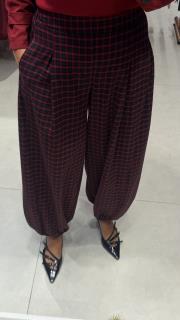 ekose pantolon bordo lacivert 2