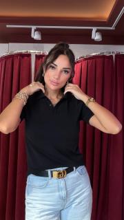 kısa kol triko siyah 2