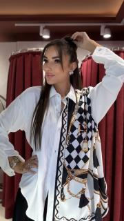 horse gömlek zincir model beyaz 3