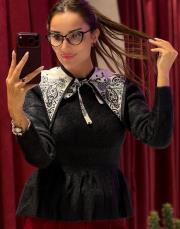 yaka hediyeli angora siyah 2