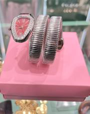 yılan saat gümüş kırmızı