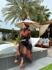 lacasa pareo siyah/turuncu 2