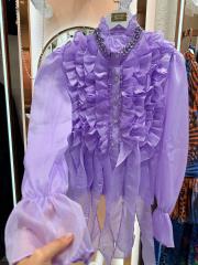 fırfırlı gömlek lila 2