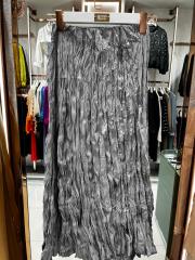 kırışık etek gri