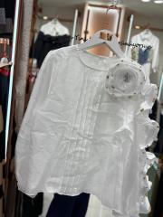 gülü taşlı gömlek beyaz 2