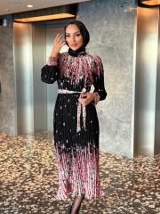 ithal elbise 1 siyah pembe 2