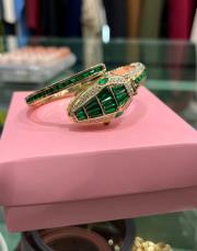 yılan başı saat gold yeşil