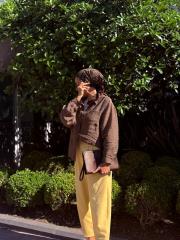 havuç kesim pantolon sarı