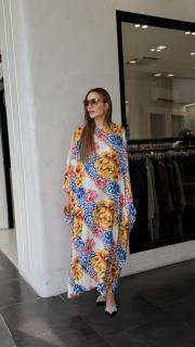 yarasa kol elbise mavi 3