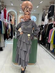 kat kat etek takım gri