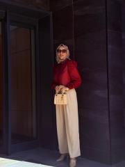 kumaş pantolon kırık beyaz