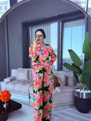 pantolon taş gömlek takım pembe 2