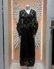 takım  görünümlü  ithal elbise siyah gold 2