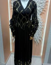 takım  görünümlü  ithal elbise siyah gold 3