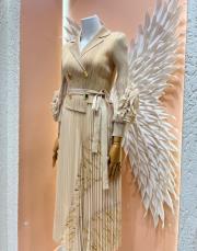 takım  görünümlü  ithal elbise bej