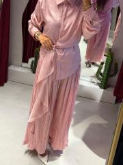 belden bağlama ithal takım pembe