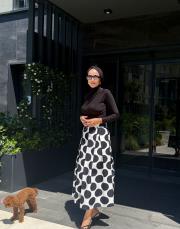 benekli etek siyah beyaz 3