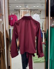 belden dolamalı gömlek bordo 2