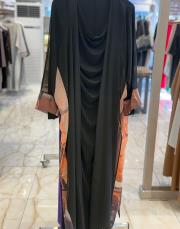 şifon pareo siyah/turuncu 4