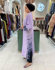 şifon pareo açık lila 3