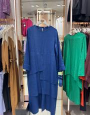 parçalı uzun tunik takım lacivert