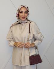 ön boyu 70 cm arka boyu 70 cm bej